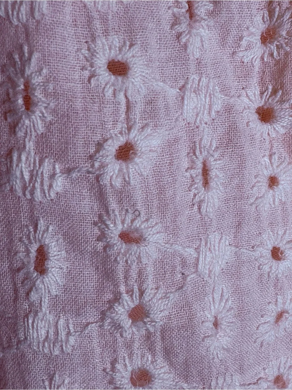 Badgley Mischka Girls Size 5 Pink Eyelet Pearl Flower Girl Party Dress